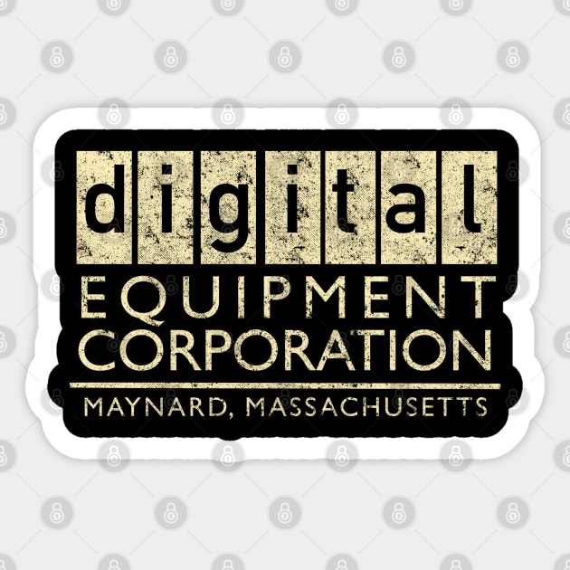 Digital Equipment Corporation 1957 Sticker by asterami